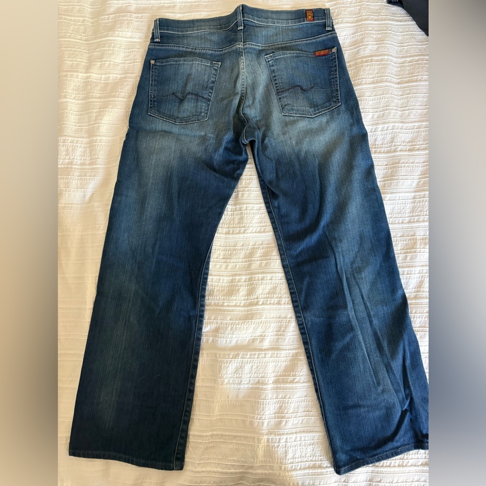 7 For All Mankind Men's Relaxed Denim Jeans - Picture 4 of 5